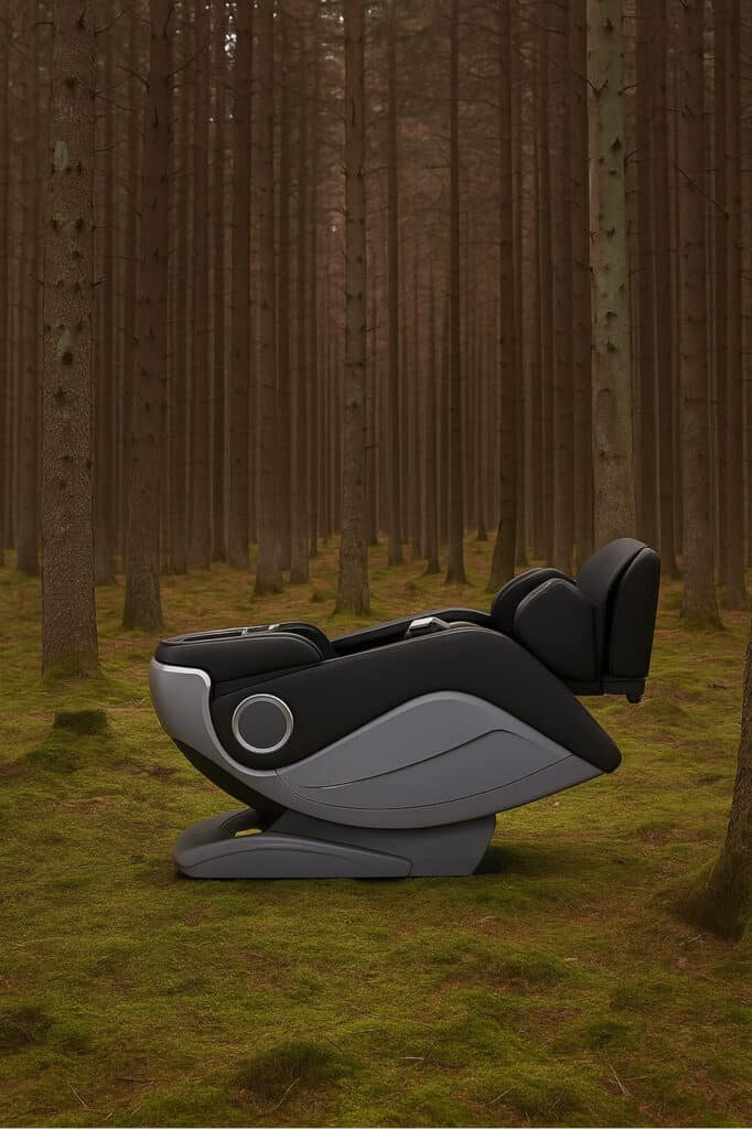 Massagestoel TotalSeat Maurizio Zwart natuur
