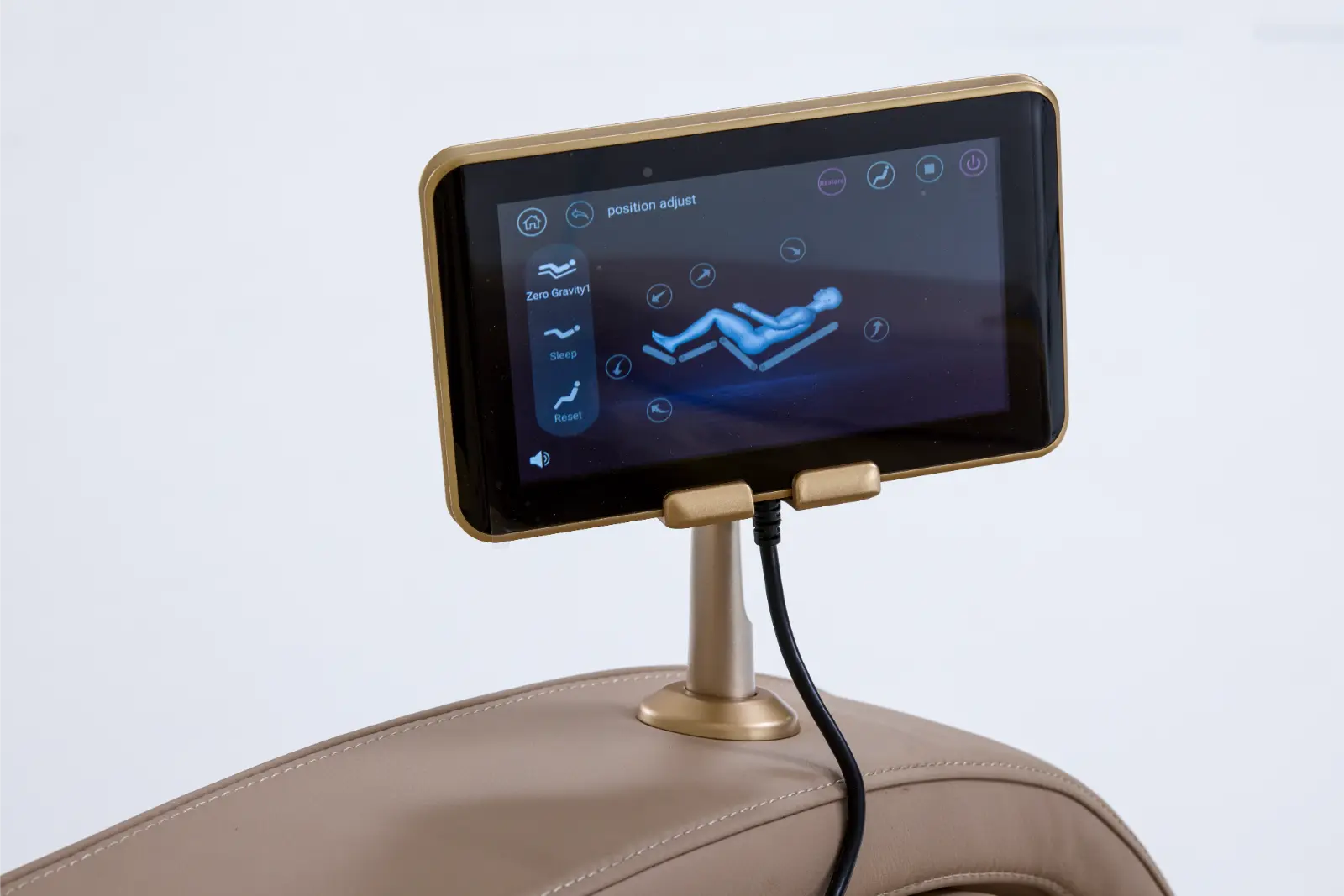 Massagestoel Totalseat Cervo II Beige Detail