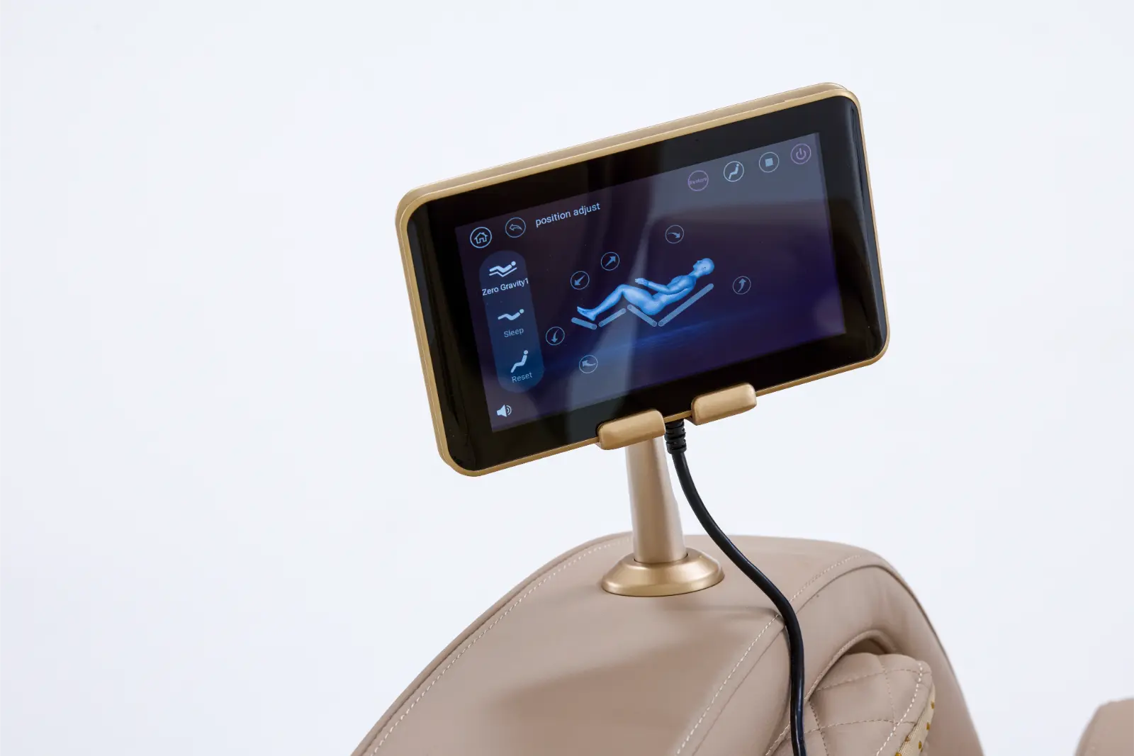 Massagestoel Totalseat Cervo II Beige Detail