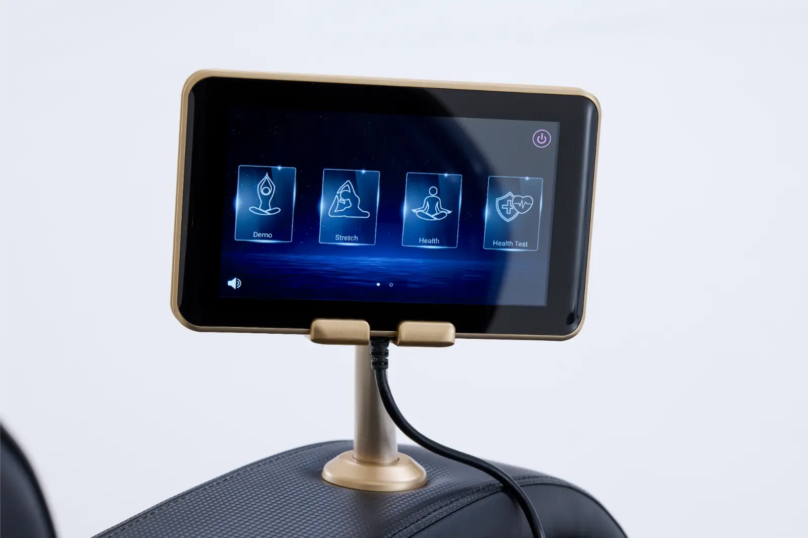 Massagestoel Totalseat Cervo II Zwart Detail