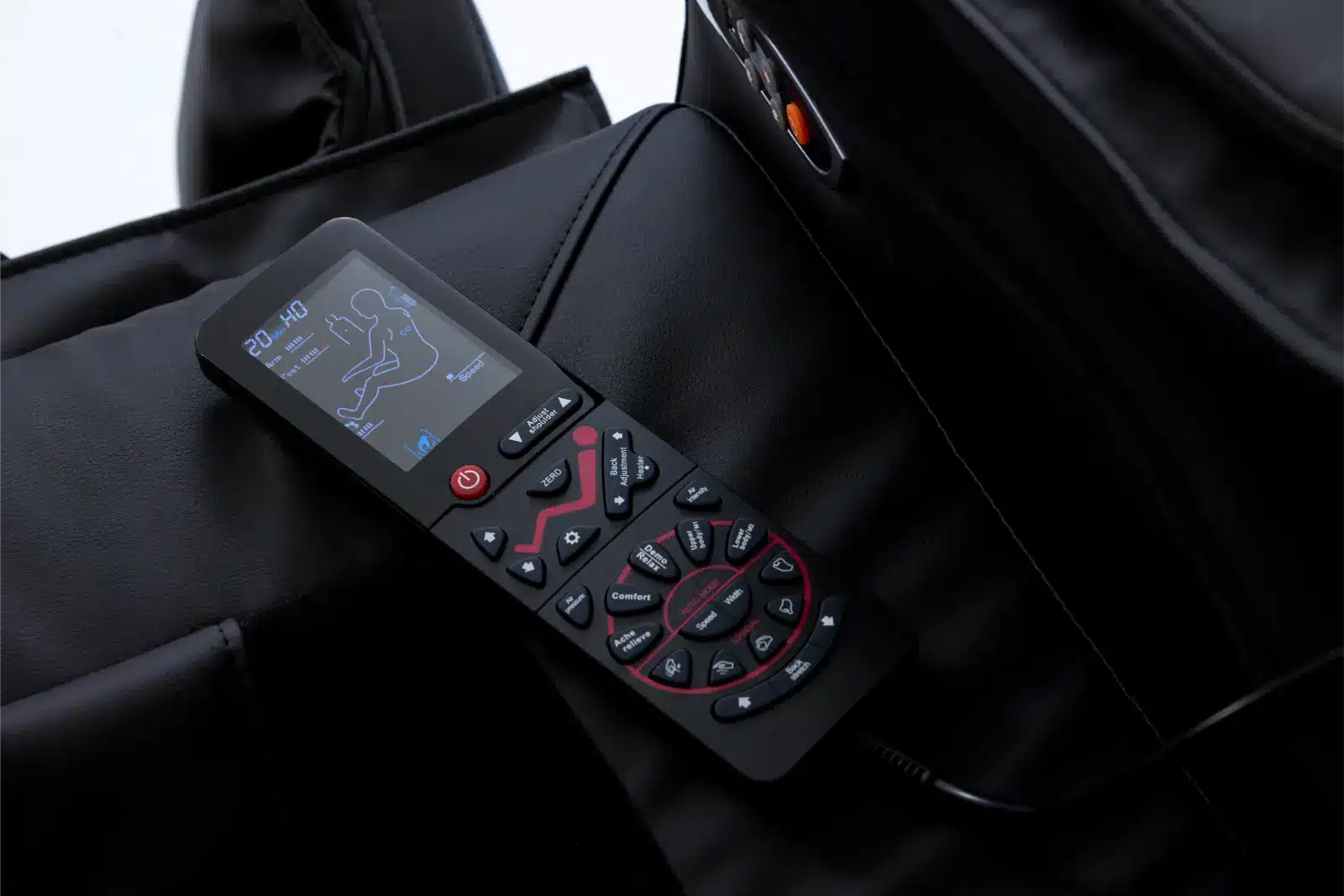Massagestoel Totalseat Leone Zwart Detail